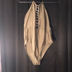 Olive green cupshe bathing suit with tags